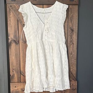 Anthropologie White Mini Dress-NEW never worn